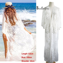 Embroidery Mesh Bathing Suit Cover ups