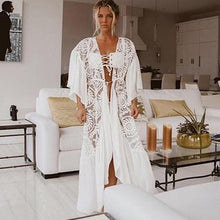 Sexy White Beach Cover up Robe