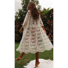 Sexy White Beach Cover up Robe