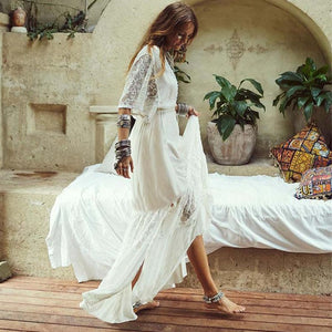 Sexy White Beach Cover up Robe