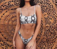 Brazilian Snakeskin High Waist Bikini