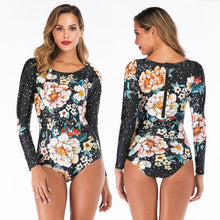 DROZENO Sexy Long Sleeve One Piece Swimsuit