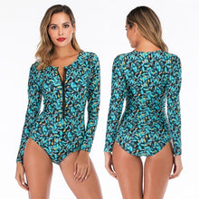 DROZENO Sexy Long Sleeve One Piece Swimsuit